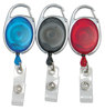 A Picture of product BAU-68769 SICURIX® Quick Clip Card Reels 30" Extension, Blue/Red/Smoke, 3/Pack