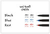 A Picture of product UBC-60143 uniball® ONYX® Rollerball Pen Roller Ball Stick, Fine 0.7 mm, Black Ink, Barrel, Dozen