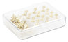 A Picture of product UBR-3083U0624 U Brands Fashion Push Pins Steel, Gold, 0.38", 36/Pack