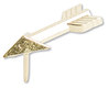 A Picture of product UBR-3083U0624 U Brands Fashion Push Pins Steel, Gold, 0.38", 36/Pack