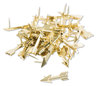 A Picture of product UBR-3083U0624 U Brands Fashion Push Pins Steel, Gold, 0.38", 36/Pack