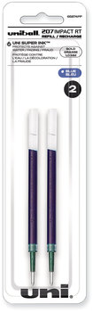 uniball® Refill for Gel 207™ IMPACT RT Roller Ball Pens Bold Conical Tip, Blue Ink, 2/Pack