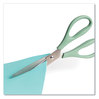 A Picture of product UBR-6607U0124 U Brands U-Eco™ Scissors Concave Tip, 9.45" Long, 3" Cut Length, Assorted Straight Handle, 3/Pack