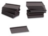 A Picture of product UBR-FM1310 U Brands Magnetic Data Cards Card Holders, 2 x 1, Black, 25/Pack
