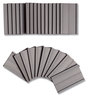 A Picture of product UBR-FM1310 U Brands Magnetic Data Cards Card Holders, 2 x 1, Black, 25/Pack