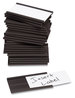 A Picture of product UBR-FM1310 U Brands Magnetic Data Cards Card Holders, 2 x 1, Black, 25/Pack