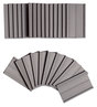 A Picture of product UBR-FM1310 U Brands Magnetic Data Cards Card Holders, 2 x 1, Black, 25/Pack