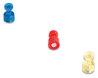 A Picture of product UBR-IM356601 U Brands Magnetic Push Pins Assorted Colors, 0.75" Diameter, 6/Pack