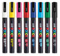 A Picture of product UBC-PC3M8C POSCA™ Permanent Specialty Marker Fine Bullet Tip, Assorted Colors, 8/Pack