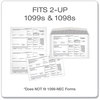 A Picture of product TOP-22222 TOPS™ 1099 Double Window Envelope Commercial Flap, Gummed Closure, 5.63 x 9, White, 24/Pack