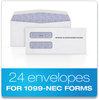 A Picture of product TOP-22223 TOPS™ 1099 Double Window Envelope Commercial Flap, Gummed Closure, 3.75 x 8.75, White, 24/Pack