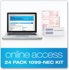 A Picture of product TOP-22905KITNEC TOPS™ 5-Part 1099-NEC Online Tax Kit Fiscal Year: 2023, Five-Part Carbonless, 8.5 x 3.5, 3 Forms/Sheet, 24 Forms Total