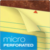 A Picture of product TOP-7532 TOPS™ "The Legal Pad" Perforated Pads with Wide/Legal Rule. 8.5 X 11.75 iin. Canary-Yellow. 50 sheets/pad, 12 pads/case.