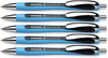 A Picture of product RED-132501 Schneider® Slider® Rave XB Ballpoint Pen Retractable, Extra-Bold 1.4 mm, Black Ink, Black/Light Blue Barrel