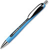 A Picture of product RED-132501 Schneider® Slider® Rave XB Ballpoint Pen Retractable, Extra-Bold 1.4 mm, Black Ink, Black/Light Blue Barrel