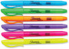 A Picture of product SAN-1761791 Sharpie® Pocket Style Highlighters Assorted Ink Colors, Chisel Tip, Barrel 24/Pack