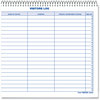 A Picture of product RED-9G620 Rediform® Visitors Log Book. 11 X 8.5 in. Blue, White, and Red. 50 sheets/book.