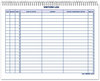 A Picture of product RED-9G620 Rediform® Visitors Log Book. 11 X 8.5 in. Blue, White, and Red. 50 sheets/book.