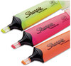 A Picture of product SAN-1912767 Sharpie® Clearview Tank-Style Highlighter Assorted Ink Colors, Chisel Tip, Barrel 3/Pack