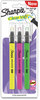 A Picture of product SAN-1950748 Sharpie® Clearview Pen-Style Highlighter Assorted Ink Colors, Chisel Tip, Barrel 3/Pack