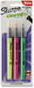 A Picture of product SAN-1950748 Sharpie® Clearview Pen-Style Highlighter Assorted Ink Colors, Chisel Tip, Barrel 3/Pack