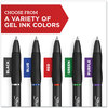 A Picture of product SAN-2096152 Sharpie® S-Gel™ High-Performance Pen Gel Retractable, Medium 0.7 mm, Blue Ink, Black Barrel, Dozen