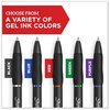 A Picture of product SAN-2096171 Sharpie® S-Gel™ High-Performance Pen Gel Retractable, Bold 1 mm, Blue Ink, Black Barrel, 4/Pack
