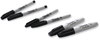 A Picture of product SAN-2135318 Sharpie® Mixed Point Size Permanent Markers Assorted Tip Sizes/Types, Black, 6/Pack