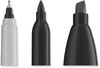 A Picture of product SAN-2135318 Sharpie® Mixed Point Size Permanent Markers Assorted Tip Sizes/Types, Black, 6/Pack