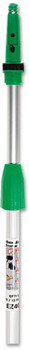 Unger® Opti-Loc Extension Pole, Two Sections. 13 ft/4 m. Green/Silver.