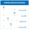 A Picture of product HAM-86710 Hammermill® Great White® 30 Recycled Print Paper 92 Bright, 20 lb Bond Weight, 8.5 x 11, 500 Sheets/Ream, 5 Reams/Carton