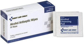 PhysiciansCare® by First Aid Only® Refill Components—Antiseptic Alcohol Pads, 50/Box