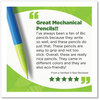 A Picture of product BIC-MPE12BLK BIC® ReVolution Mechanical Pencil 0.7 mm, HB (#2), Black Lead, Assorted Barrel Colors, 12/Pack