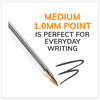 A Picture of product BIC-MS500EBLK BIC® Cristal® Xtra Smooth Ballpoint Pen Stick, Medium 1 mm, Black Ink, Clear Barrel, 500/Pack