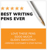 A Picture of product BIC-MS500EBLU BIC® Cristal® Xtra Smooth Ballpoint Pen Stick, Medium 1 mm, Blue Ink, Clear Barrel, 500/Pack