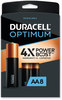 A Picture of product DUR-OPT1500B8PRT Duracell® Optimum Batteries Alkaline AA 8/Pack