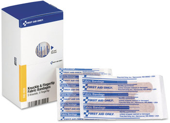 First Aid Only™ Knuckle Bandage and Fingertip Bandages, Sterilized, 5 10/Box