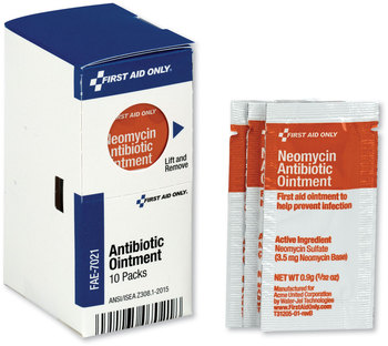 First Aid Only™ Antibiotic Ointment SmartCompliance 0.9 g Packet, 10/Box