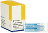 A Picture of product FAO-H175 First Aid Only™ Metal Detectable Woven Adhesive Bandages Blue 1 x 3, Plastic with Foil, 100/Box, 12 Boxes/Carton