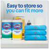 A Picture of product CLO-31430 Clorox® Disinfecting Wipes, Easy Pull Pack. 1-Ply. 8 X 7 in. White. Fresh scent. 75 towels/box.