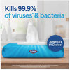A Picture of product CLO-31430 Clorox® Disinfecting Wipes, Easy Pull Pack. 1-Ply. 8 X 7 in. White. Fresh scent. 75 towels/box.
