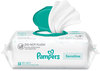A Picture of product PGC-07325 Pampers® Sensitive Baby Wipes. 1-ply. 6.7 X 7 in. White. Unscented. 84 wipes/pack, 7 packs/carton.