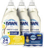 A Picture of product PGC-49055 Dawn® Platinum Liquid Dish Detergent Lemon Scent, (3) 24 oz Bottles Plus (2) Sponges/Carton