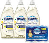 A Picture of product PGC-49055 Dawn® Platinum Liquid Dish Detergent Lemon Scent, (3) 24 oz Bottles Plus (2) Sponges/Carton