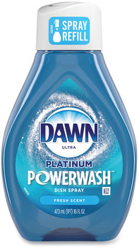 Dawn® Platinum Powerwash Dish Spray Refill Bottle. 16 oz. Fresh scent.