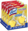 A Picture of product RAC-83723 LYSOL® Brand Hygienic Automatic Toilet Bowl Cleaner. Lemon Breeze scent. 2/pack.