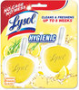 A Picture of product RAC-83723 LYSOL® Brand Hygienic Automatic Toilet Bowl Cleaner. Lemon Breeze scent. 2/pack.