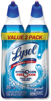 LYSOL® Brand Toilet Bowl Cleaner with Hydrogen Peroxide Ocean Fresh, 24 oz, 2/Pack, 4 packs per case.