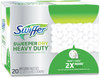 A Picture of product PGC-77197 Swiffer® Heavy-Duty Dry Refill Cloths. 10.3 X 7.8 in. White. 20/pack, 4 packs/carton.