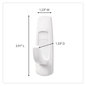 A Picture of product MMM-17003ES Command™ General Purpose Hooks Large, Plastic, White, 5 lb Capacity, 1 Hook and 2 Strips/Pack